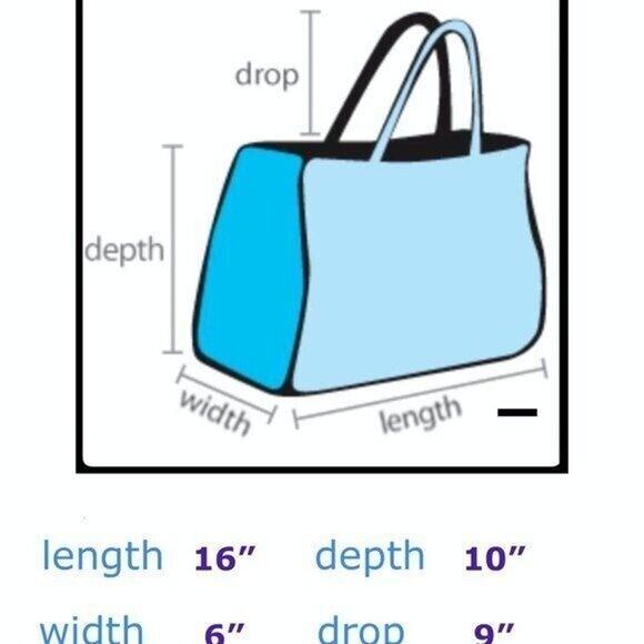 Michael Kors Signature Tote Gold Tone Hardware Size-16” x 10” x6". DROP 9" NW - Picture 8 of 8